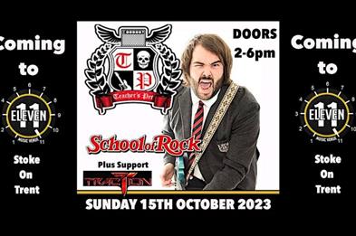 School of Rock plus support from Traction. Sunday 15th October 2023.