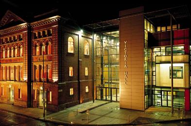 Victoria Hall at night