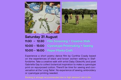 Botanical Walk and Cyanotype Craft Workshops