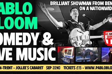 Comedy & live music with Benidorm's Pablo Bloom