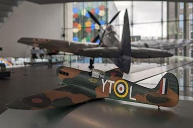 model of a spitfire plane
