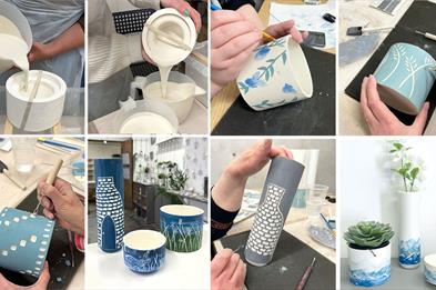 1 Day Slip Casting & Surface Decoration Pottery Workshop