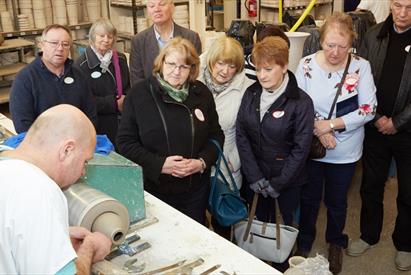 Turning process - part of the Moorcroft factory tour