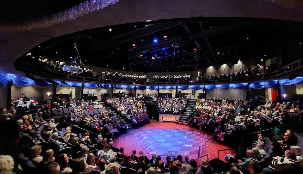 Image of the interior of the New Vic Theatre