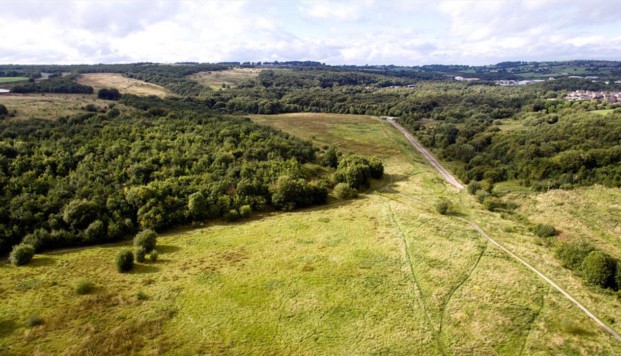 Apedale Country Park from the air