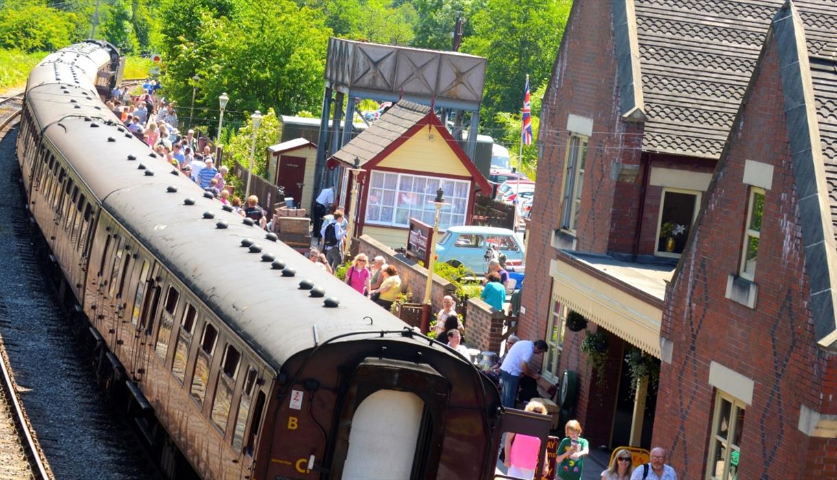 Train ready to depart station