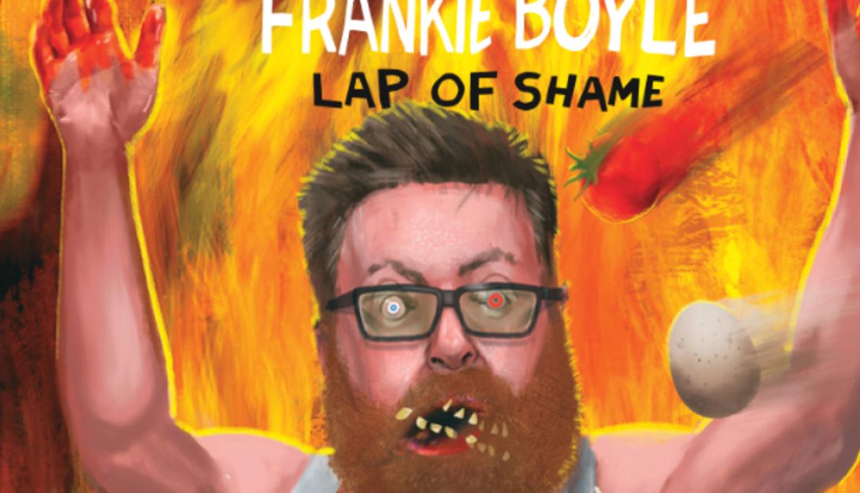 "Frankie Boyle Lap of Shame" promotional poster.