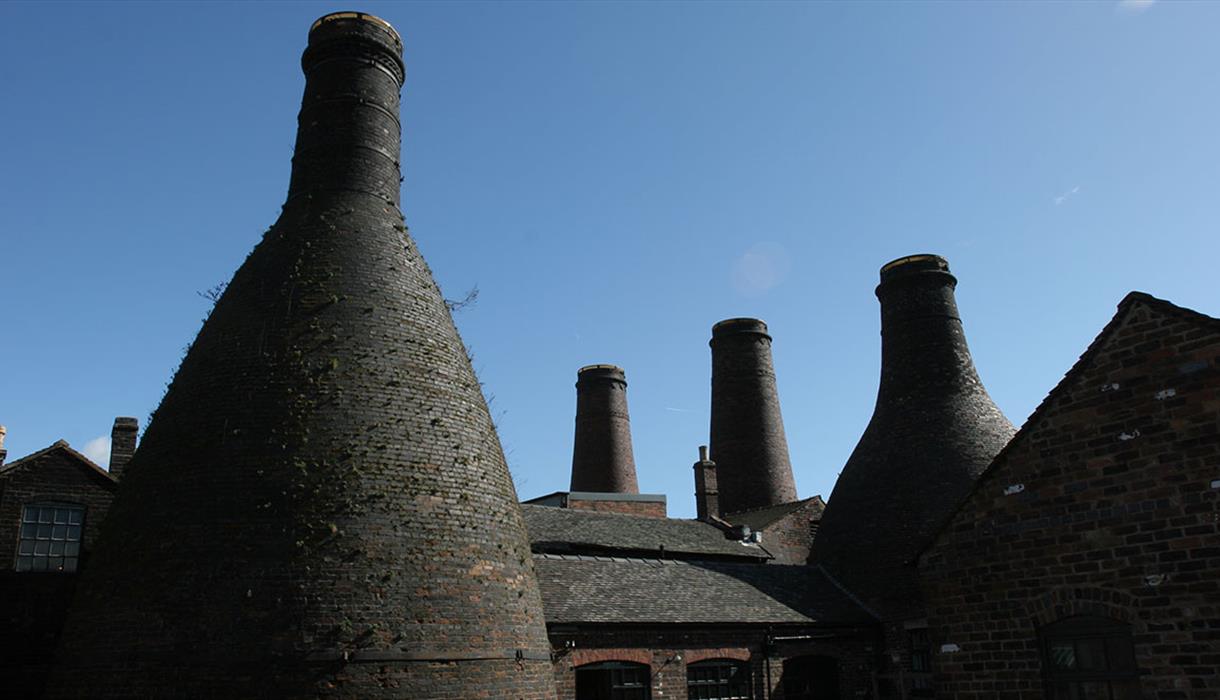 Historic bottle kilns at Gladstone Pottery Museum