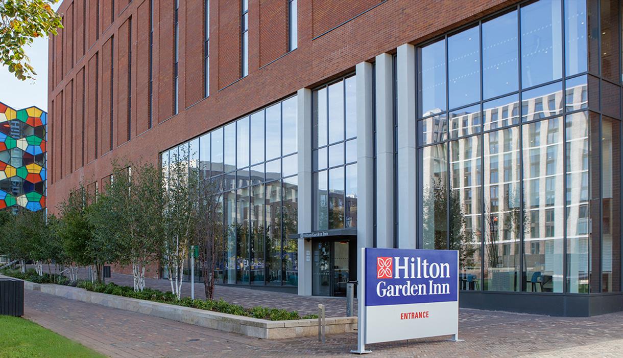 Hotels in Staffordshire: the exterior of Hilton Garden Inn, Stoke-on-Trent