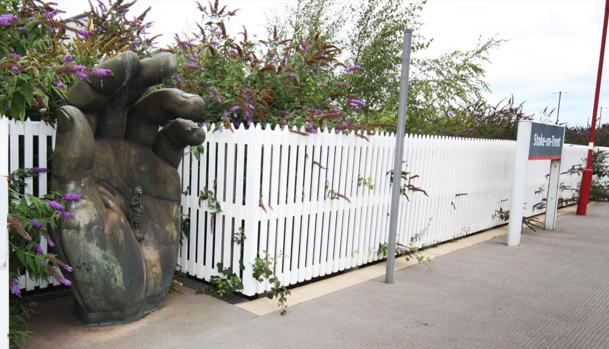 Hand With Chronos at Stoke-on-Trent Station