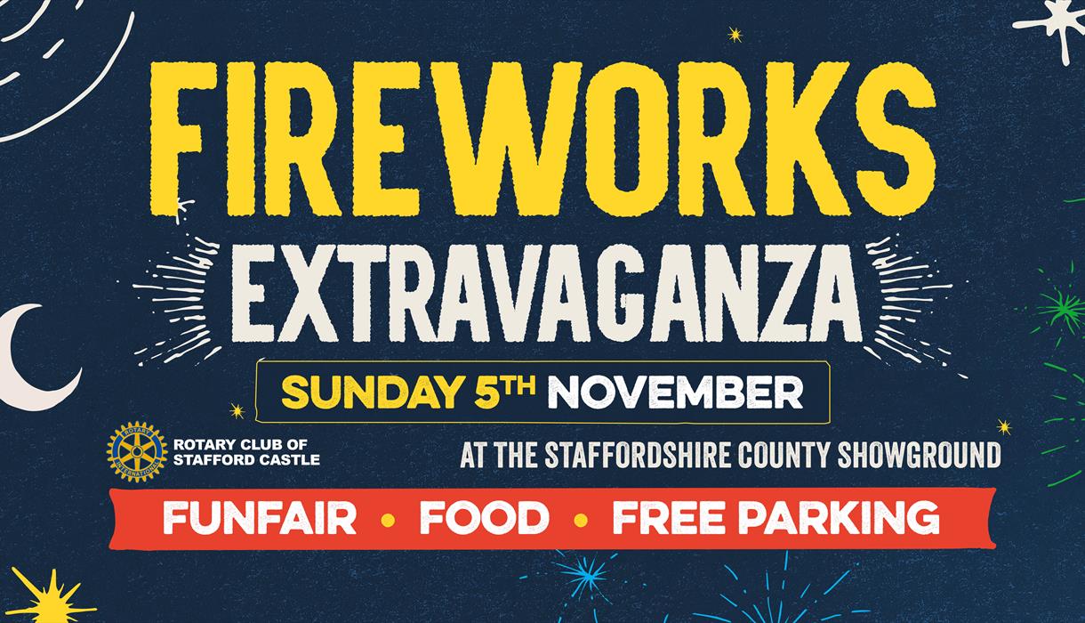 Image shows the details of the Fireworks Extravaganza, including the date and venue, and other attractions including fun fair