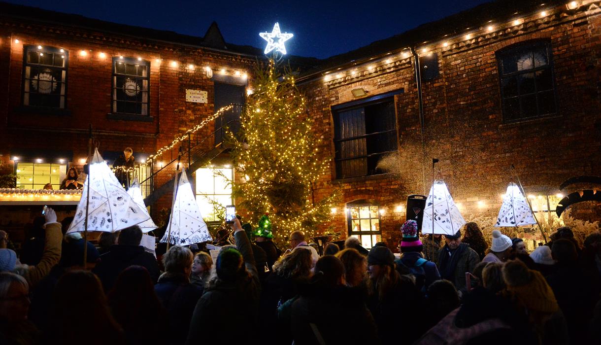 Christmas Lights Switch On and Lantern Parade at the Emma Bridgewater Factory