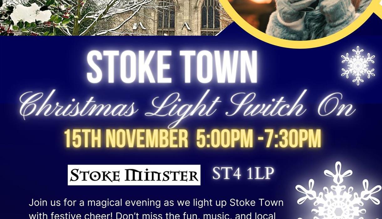 Stoke Town Christmas Light Switch On