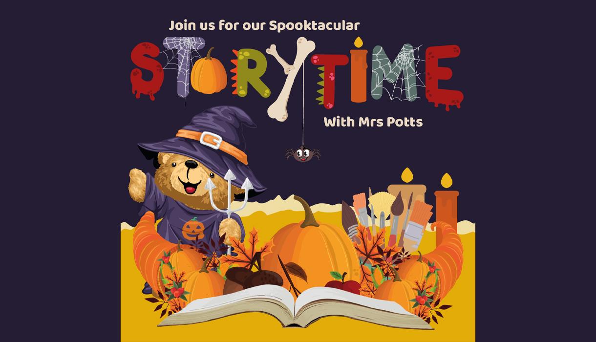 Join us for our spooktacular storytime with Mrs Potts