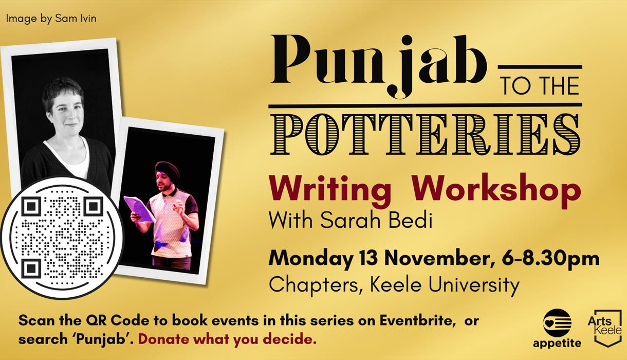 Punjab to the Potteries: Writing Workshop with Sarah Bedi