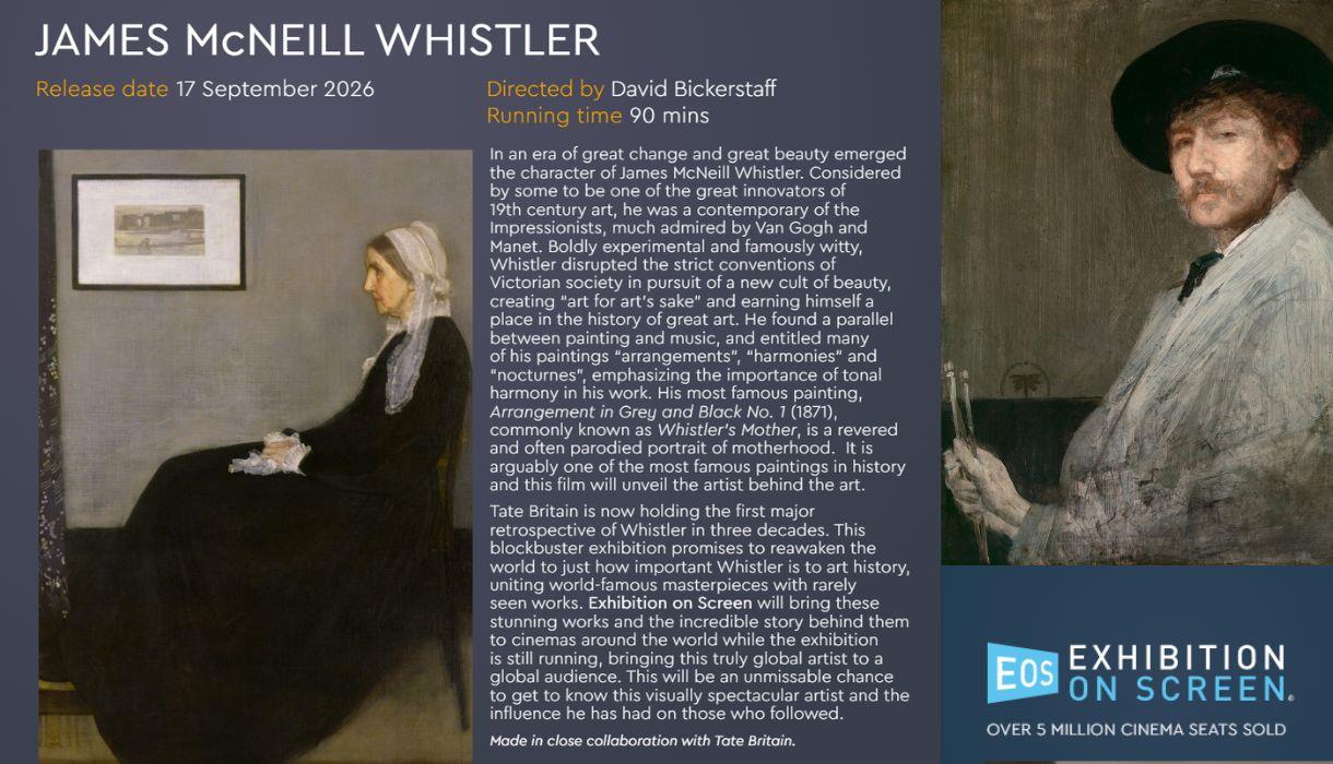 JAMES MCNEILL WHISTLER – Exhibition On Screen