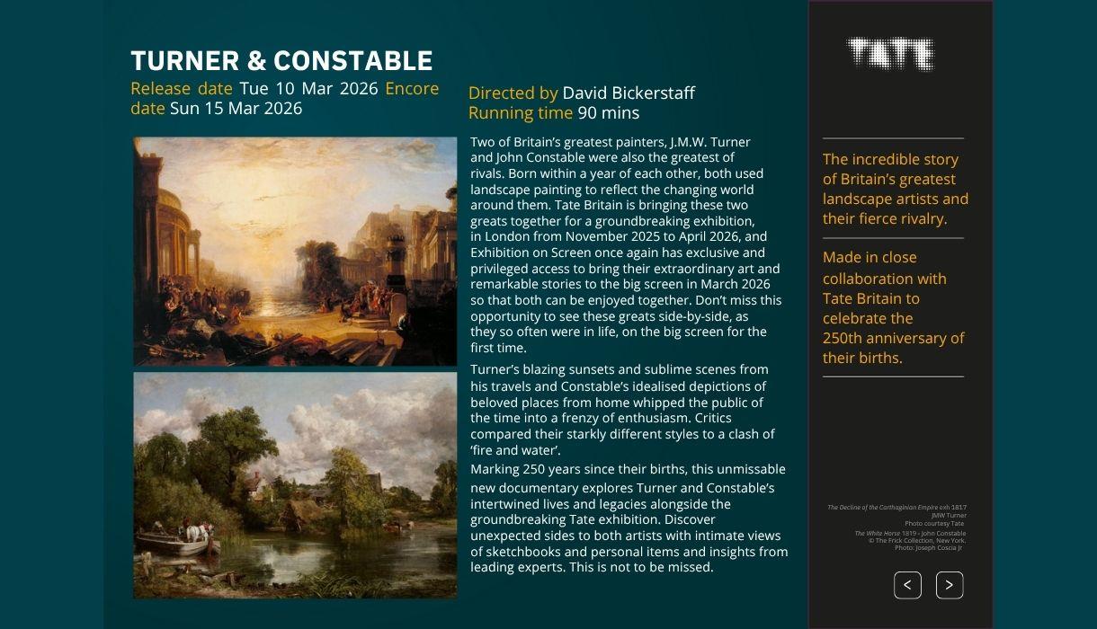 Turner and Constable - Exhibition On Screen