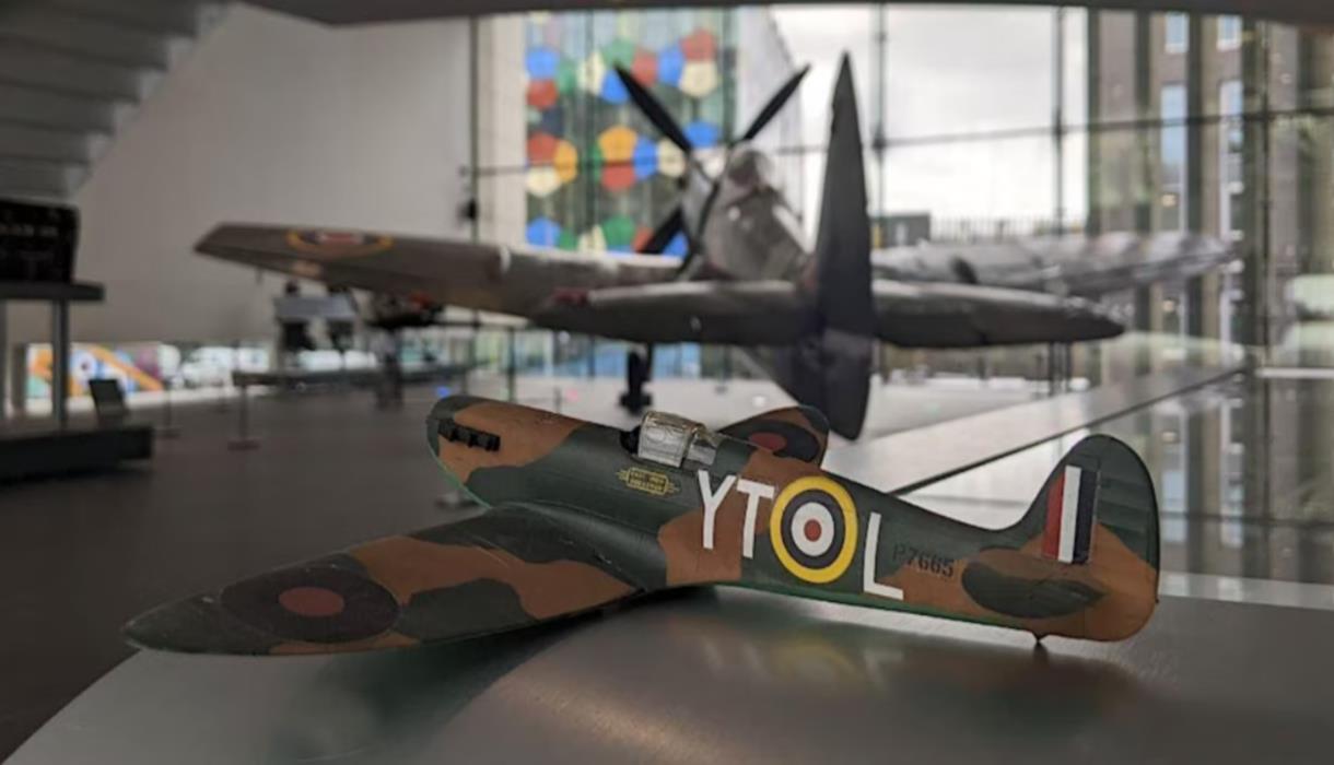 model of a spitfire plane