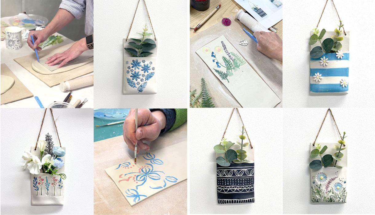 Porcelain Hanging Planter Pocket Workshop