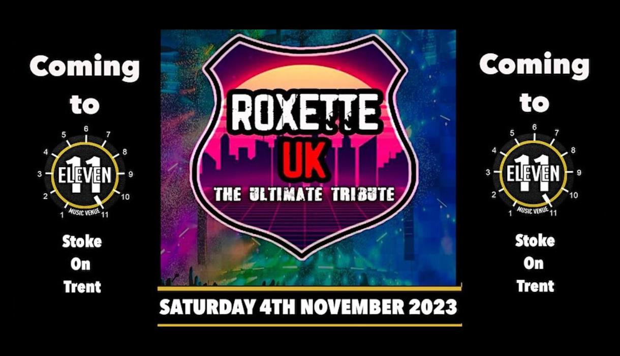 Roxette UK The Ultimate Tribute Sunday 4th November