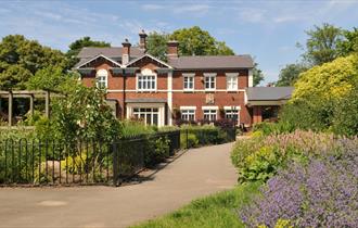 Outside the Brampton Museum, Staffordshire