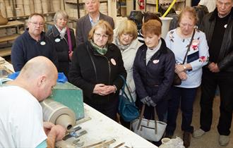 Turning process - part of the Moorcroft factory tour