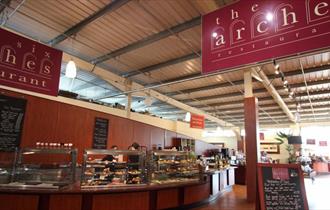 The Six Arches entrance in the garden centre