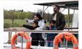 Family enjoying Trentham Lake Discovery Cruise.