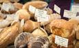 Variety of bread available