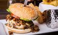 An enticing burger
