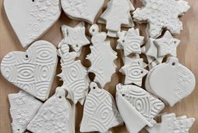 Christmas clay decorations workshop
