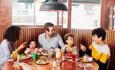 A family enjoying a meal at Frankie and Benny's