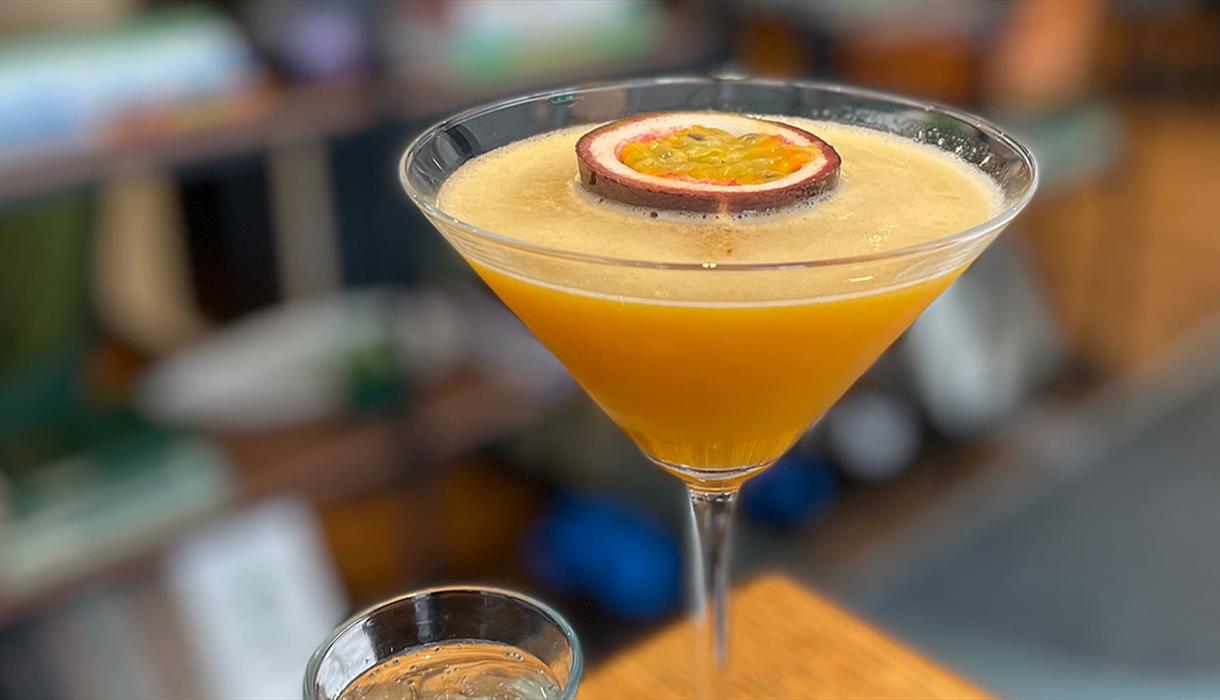 Passionfruit martini at The Orchard Bar & Bistro