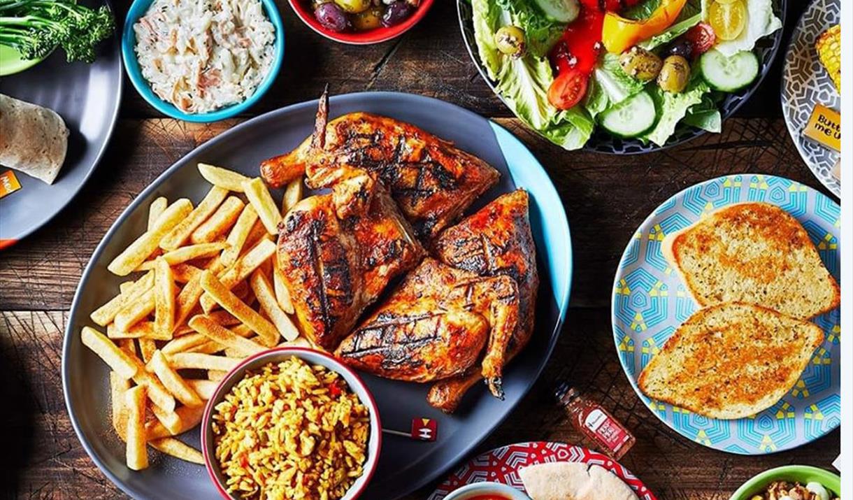 A selectinon of Nando's dishes