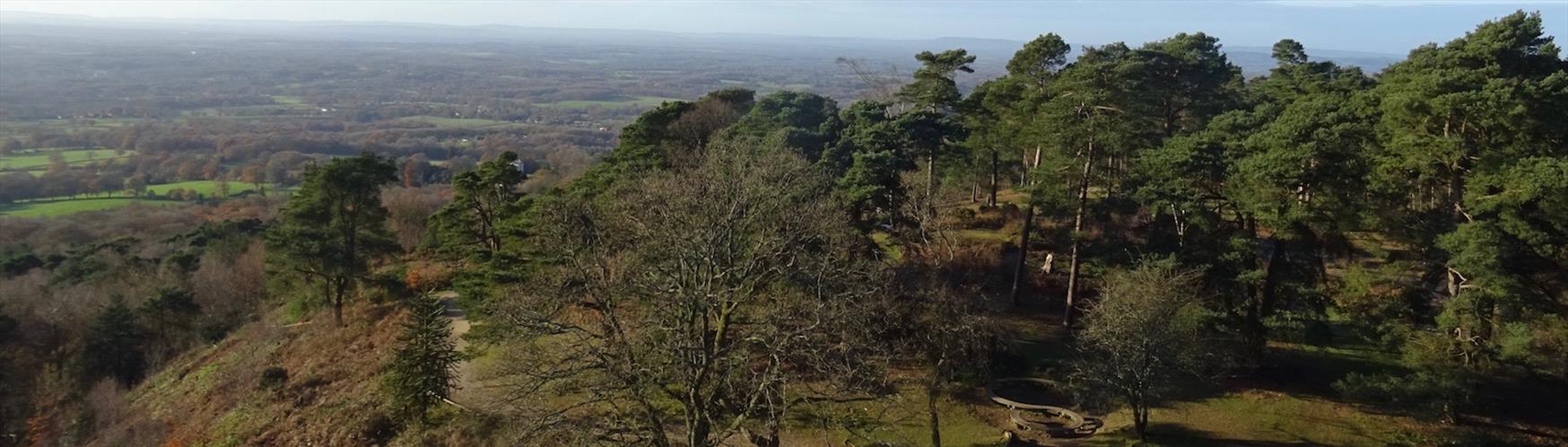 Stunning views from the top of Leith Hill