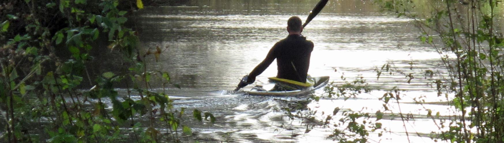 Canoeing down the River Wey