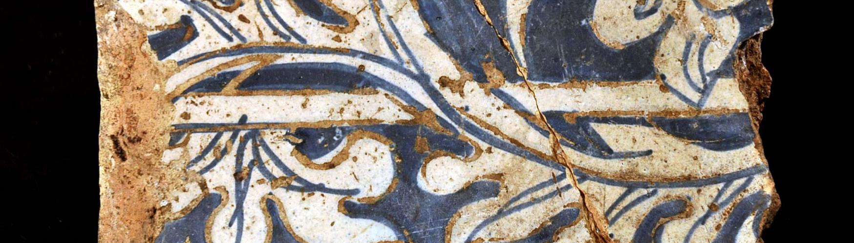 Valencian tile from Woking Palace