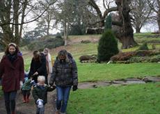 Follow the trail around the gardens