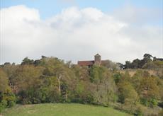 Looking up at St. Marthas Hill