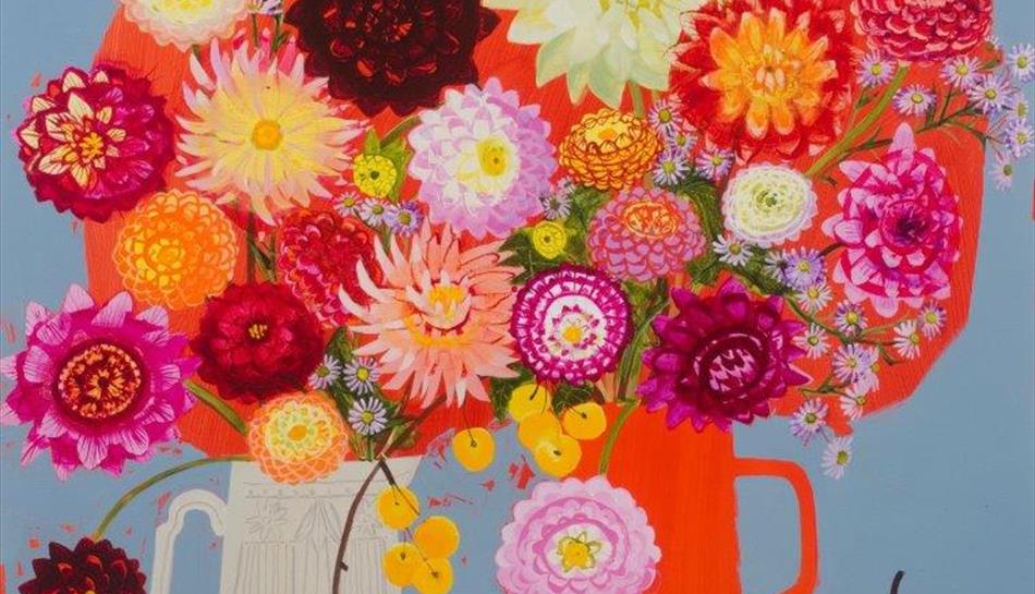 Tracey's Dahlias & Purple Daises