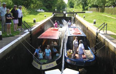 Enjoying a day out of the River Wey