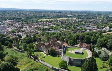 Aerial view of Farnham