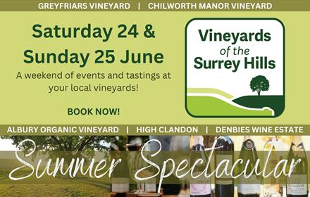 Vineyards of the Surrey Hills' Summer Spectacular