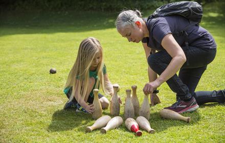Enjoy traditional games in the Claremont Landscape Garden