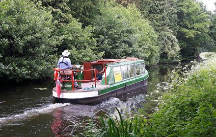 Boat Trips on the Basingstoke Canal in Woking aboard Kitty