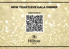 New Year’s Eve Gala Dinner at Hilton Cobham