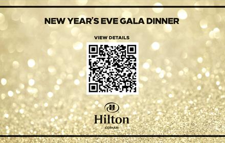New Year’s Eve Gala Dinner at Hilton Cobham