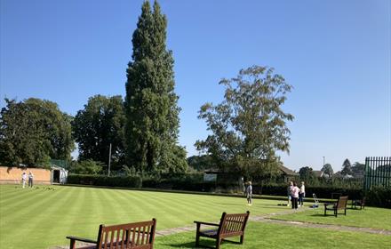 A beautiful day for bowling at Cobham Bowling Club