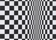 Bridget Riley, (1931-), Movement in Squares, 1961, Tempera on Hardboard. Photo © Arts Council Collection, © Bridget Riley, 2020. All rights reserved.