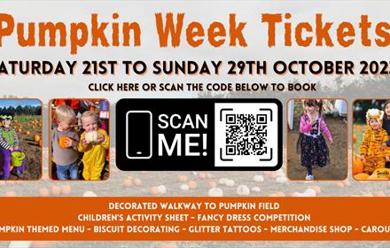 Details and link to ticketing for Secretts Pumpkin Week
